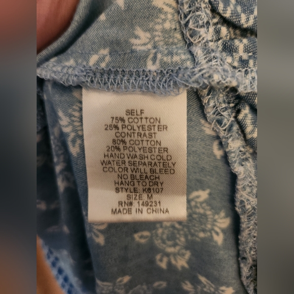 Kori America Blue Spring Dress Medium - Picture 6 of 6